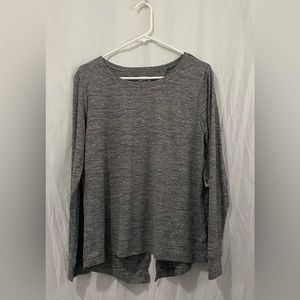 NWT Jockey Essentials Long Sleeve Open Back Sueded Jersey